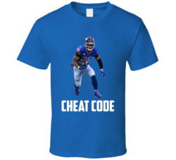 Saquon Barkley Cheat Code New York Football Fan T Shirt Saquon Barkley Cheat Code New York Football Fan T Shirt