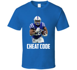 Jonathan Taylor Cheat Code Indianapolis Football Fan T Shirt Jonathan Taylor Cheat Code Indianapolis Football Fan T Shirt