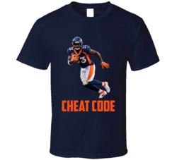 Javonte Williams Cheat Code Denver Football Fan T Shirt Javonte Williams Cheat Code Denver Football Fan T Shirt