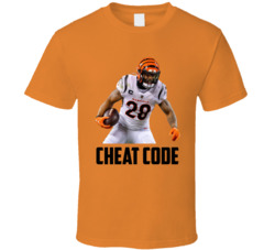 Joe Mixon Cheat Code Cincinnati Football Fan T Shirt Joe Mixon Cheat Code Cincinnati Football Fan T Shirt