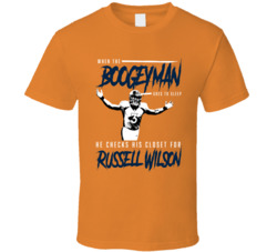 Russell Wilson Boogeyman Denver Football Fan T Shirt Russell Wilson Boogeyman Denver Football Fan T Shirt
