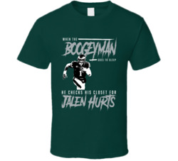 Jalen Hurts Boogeyman Philadelphia Football Fan T Shirt Jalen Hurts Boogeyman Philadelphia Football Fan T Shirt