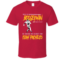 Isiah Pacheco Boogeyman Kansas City Football Fan T Shirt Isiah Pacheco Boogeyman Kansas City Football Fan T Shirt