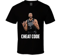Mikal Bridges Cheat Code Fan T Shirt Mikal Bridges Cheat Code Fan T Shirt