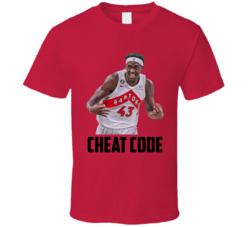 Pascal Siakam Cheat Code Fan T Shirt Pascal Siakam Cheat Code Fan T Shirt