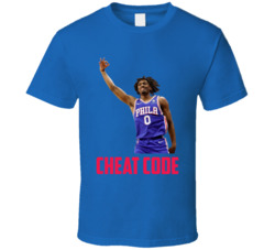 Tyrese Maxey Cheat Code Fan T Shirt Tyrese Maxey Cheat Code Fan T Shirt
