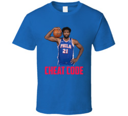 Joel Embiid Cheat Code Fan T Shirt Joel Embiid Cheat Code Fan T Shirt