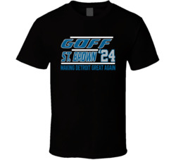 Jared Goff Amon-ra St Brown Detorit Great Again Football T Shirt Jared Goff Amon-ra St Brown Detorit Great Again Football T Shirt