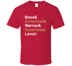 Bosa Armstead Warner Greenlaw Lenoir Football Fan T Shirt Bosa Armstead Warner Greenlaw Lenoir Football Fan T Shirt