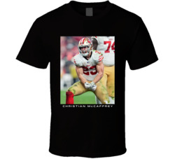 Christian Mccaffrey Flexing Fan Football T Shirt Christian Mccaffrey Flexing Fan Football T Shirt
