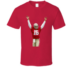 Joe Montana Football Fan T Shirt Joe Montana Football Fan T Shirt