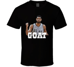 Tim Duncan Goat Basketball Fan T Shirt Tim Duncan Goat Basketball Fan T Shirt