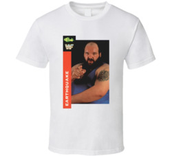 Earthquake Wrestling Sports Card T Shirt Earthquake Wrestling Sports Card T Shirt