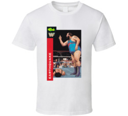 Earthquake Wrestling Sports Card Fan T Shirt Earthquake Wrestling Sports Card Fan T Shirt