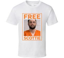 Free Scottie Scheffler Mugshot Fan T Shirt