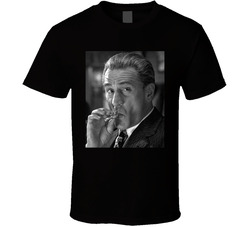 Goodfellas Jimmy Two Times Dead Stare Smoking Gangster Movie T Shirt Goodfellas Jimmy Two Times Dead Stare Smoking Gangster Movie T Shirt