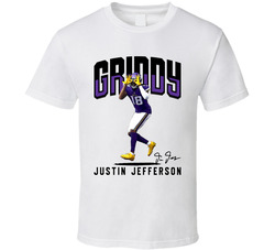 Justin Jefferson Griddy Dance Football Fan T Shirt Justin Jefferson Griddy Dance Football Fan T Shirt