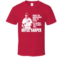 Boogeyman Baseball Bryce Harper Washington T Shirt Boogeyman Baseball Bryce Harper Washington T Shirt