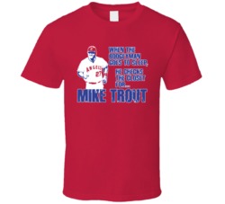 Boogeyman Baseball Los Angeles Mike Trout T Shirt Boogeyman Baseball Los Angeles Mike Trout T Shirt