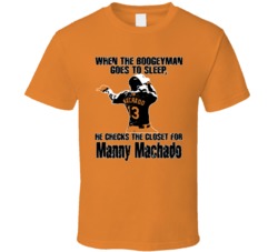 Baseball Boogeyman Manny Machado Baltimore T Shirt Baseball Boogeyman Manny Machado Baltimore T Shirt