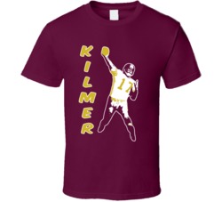 Football Billy Kilmer Washington 70's Retro T Shirt Football Billy Kilmer Washington 70's Retro T Shirt