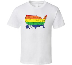 USA American Rainbow Map Same Sex Marriage USA American Rainbow Map Same Sex Marriage