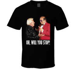 Gorilla Monsoon Bobby The Brain Heenan Oh Will You Stop Wrestling Fan T Shirt Gorilla Monsoon Bobby The Brain Heenan Oh Will You Stop Wrestling Fan T Shirt