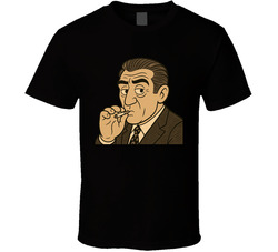 Robert De Niro Goodfellas Cartoon Smoking T Shirt