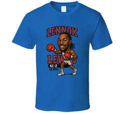 Lennox Lewis Caricature Boxing Record T Shirt