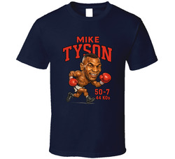 Mike Tyson Caricature Boxing Record T Shirt