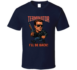 Terminator I'll Be Back Movie Caricature T Shirt Terminator I'll Be Back Movie Caricature T Shirt