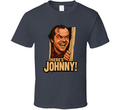 The Shinning Here's Johnny Movie Caricature T Shirt The Shinning Here's Johnny Movie Caricature T Shirt