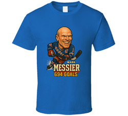 Mark Messier 694 Goals Sports Caricature T Shirt Mark Messier 694 Goals Sports Caricature T Shirt