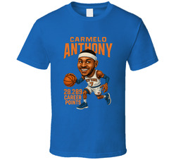 Carmelo Anthony Basketball Caricature T Shirt Carmelo Anthony Basketball Caricature T Shirt