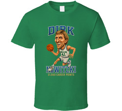 Dirk Nowitzki Basketball Caricature T Shirt Dirk Nowitzki Basketball Caricature T Shirt