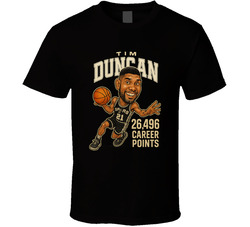 Tim Duncan Basketball Caricature T Shirt Tim Duncan Basketball Caricature T Shirt