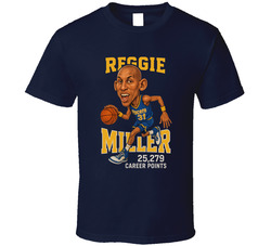 Reggie Miller Basketball Caricature T Shirt Reggie Miller Basketball Caricature T Shirt