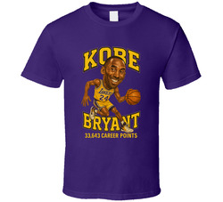 Kobe Bryant Basketball Caricature T Shirt Kobe Bryant Basketball Caricature T Shirt