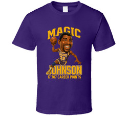 Magic Johnson Basketball Caricature T Shirt Magic Johnson Basketball Caricature T Shirt