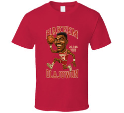 Hakeem Olajuwon Basketball Caricature T Shirt Hakeem Olajuwon Basketball Caricature T Shirt
