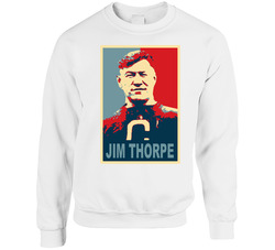 Greatest Jim Thorpe Native American Athelete Crewneck Sweatshirt Greatest Jim Thorpe Native American Athelete Crewneck Sweatshirt