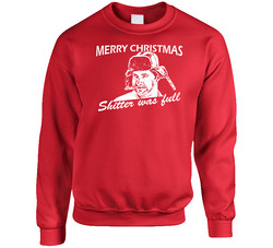 Cousin Eddie Shitters Was Full Funny Christmas Vacation Movie Crewneck Sweatshirt