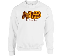 Cracker Barrel Old Country Store Nasdaq Company Logo Employee Fan Mens Soft Cotton Tee Crewneck Sweatshirt