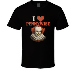 I Love Pennywise It Horror Movie T Shirt I Love Pennywise It Horror Movie T Shirt