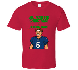 All I Want For Christmas Is Jaxon Dart Football T Shirt All I Want For Christmas Is Jaxon Dart Football T Shirt