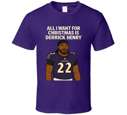 All I Want For Christmas Is Derrick Henry Football T Shirt All I Want For Christmas Is Derrick Henry Football T Shirt