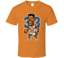 Patrick Ewing New York Basketball Sports Caricature T Shirt Patrick Ewing New York Basketball Sports Caricature T Shirt