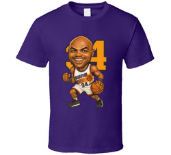 Charles Barkley Phoenix Basketball Sports Caricature T Shirt Charles Barkley Phoenix Basketball Sports Caricature T Shirt