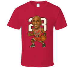 Michael Jordan Chicago Basketball Sports Caricature T Shirt Michael Jordan Chicago Basketball Sports Caricature T Shirt