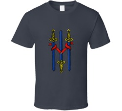3 Three Swords Spade Italian Cards Briscola Scopa T Shirt